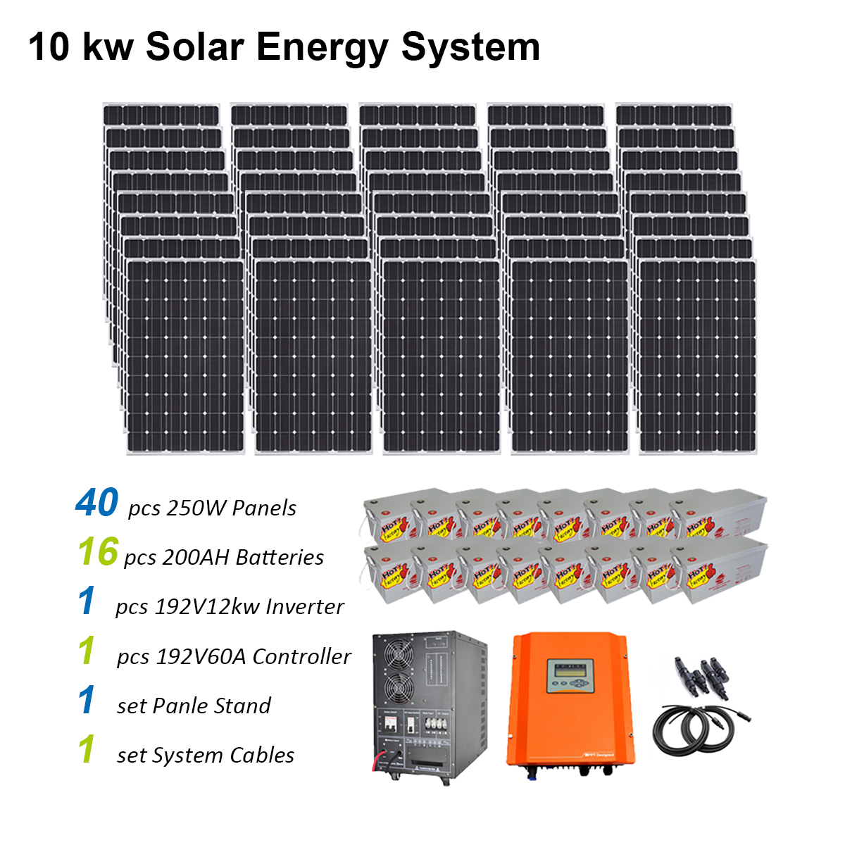 Inversor de sistema de energía solar de onda sinusoidal pura de 10kw de pie fuera de la red