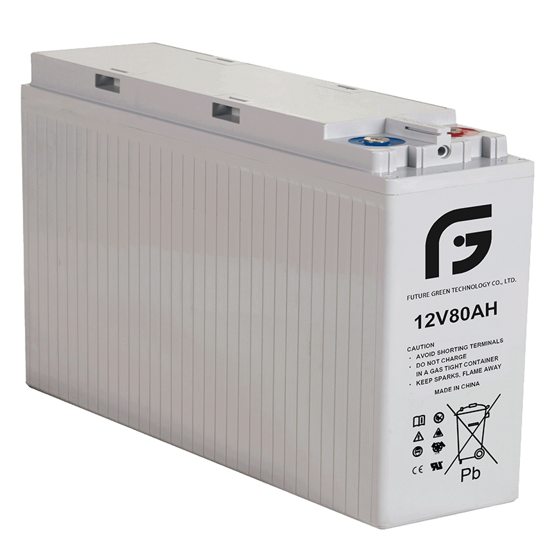 12V 80Ah Batería de gel de acceso a terminal frontal con certificado CE