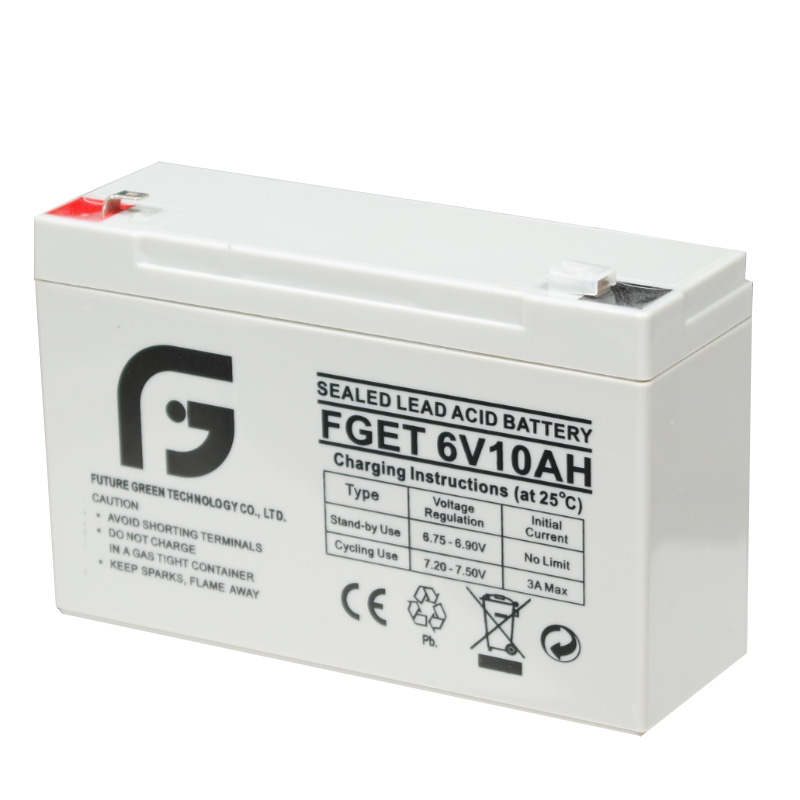 Batería de plomo ácido AGM de 6V 10ah para luz de emergencia de alarma