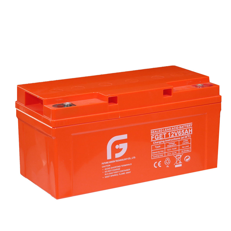 Batería de almacenamiento de UPS de plomo ácido sellada sin mantenimiento de 12V 65AH