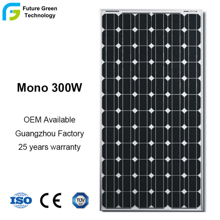 Panel solar fotovoltaico mono de potencia de 36V300W