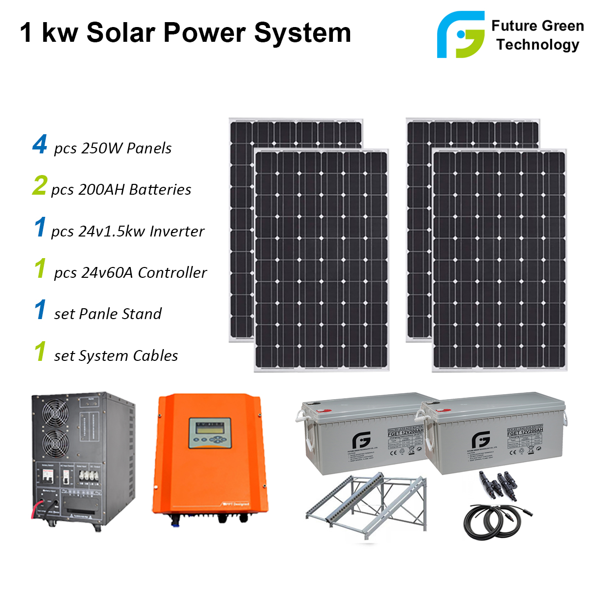 1kw off Grid Solar Power System Solar 2