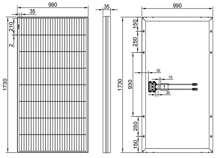 Full Black Solar Mono Shingled Panels 210W 230W 