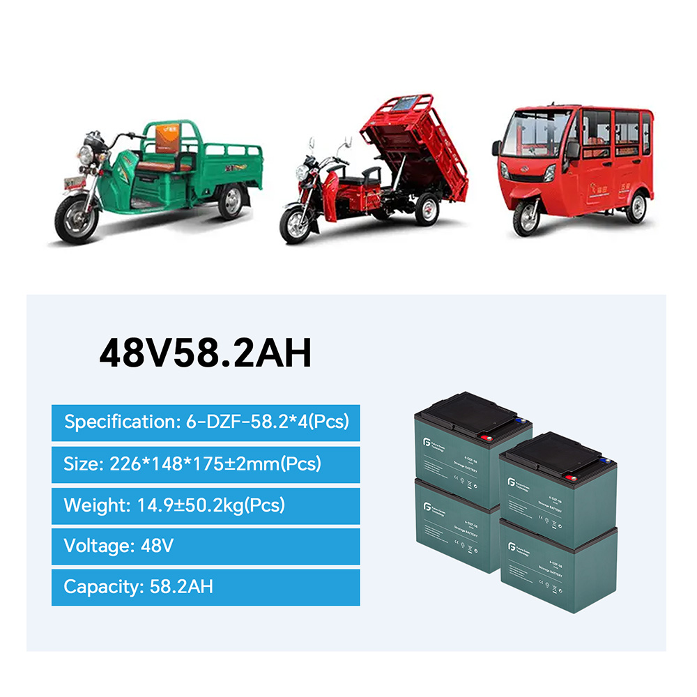 12V 48Ah 6-DZF-48 Battery Heavy Electric Vehicles Battery